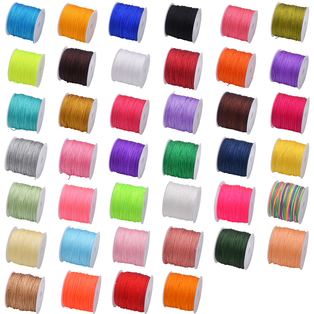 50Yds 0.8mm Crafts Nylon Cord  – Beaded Trim Fringe Bewertung und Preis