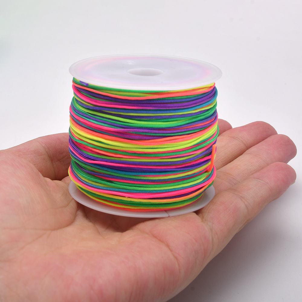 50Yds 0.8mm Crafts Nylon Cord  – Beaded Trim Fringe Bewertung und Preis