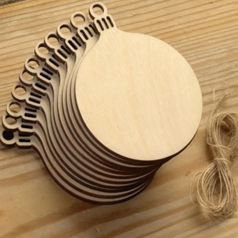 10PCS Wooden Tree Bell Deer Un – Christmas Craft Embellishment Bewertung und Preis