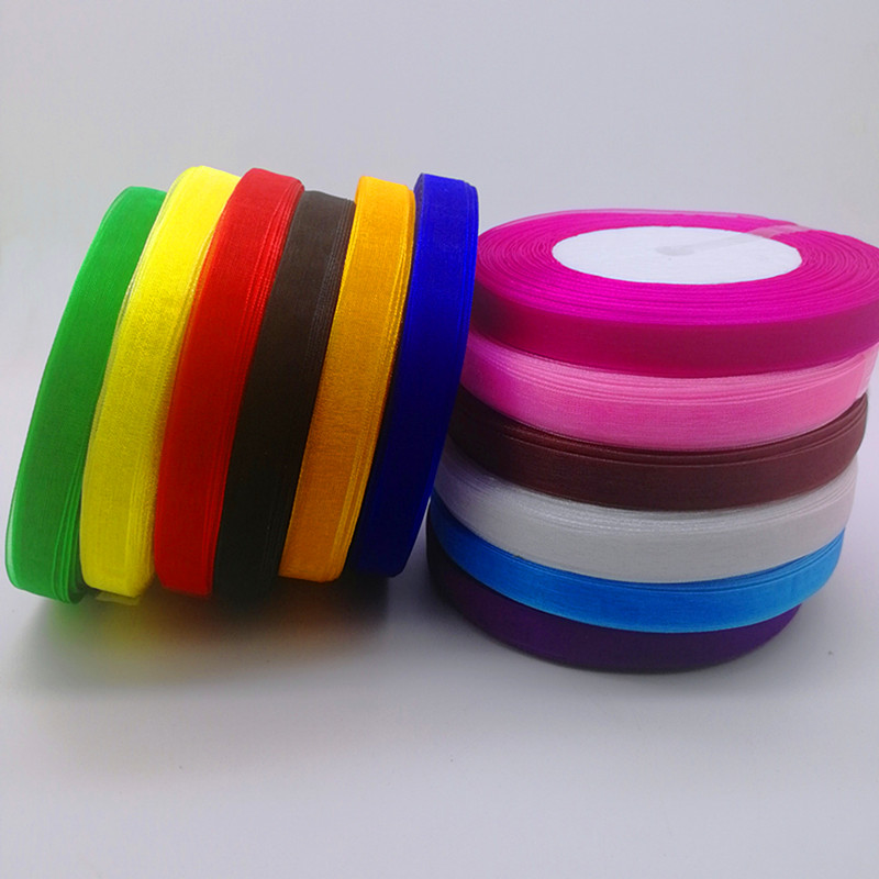 Hot 10mm 50Yards Spool Satin E – Organza Ribbon Spool Bewertung und Preis