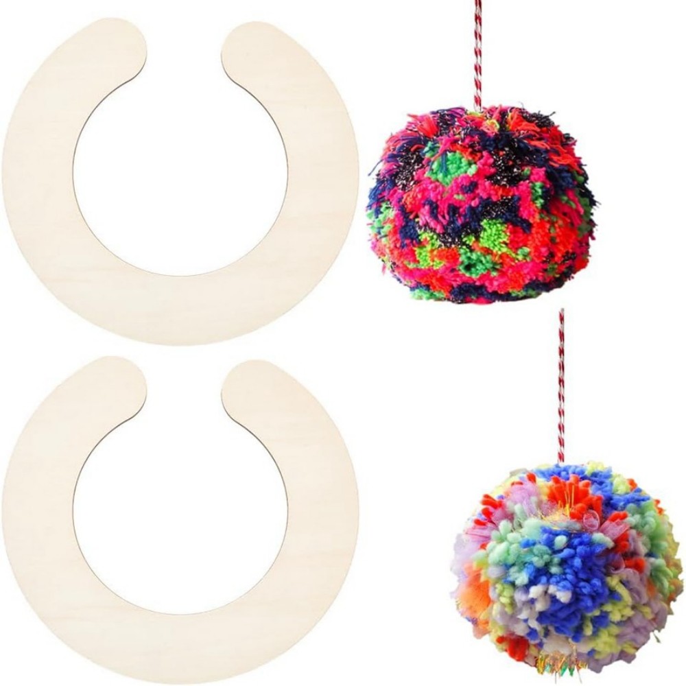 2pcs Wooden Pom Pom Maker Set  – Pom Pom Maker Tool Bewertung und Preis