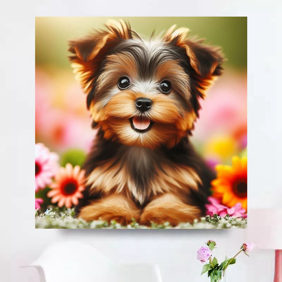 Yorkshire Terrier Dog 5D DIY D – Embroidery Embellishments Bewertung und Preis