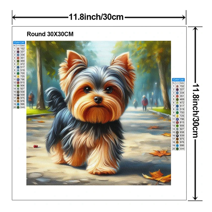 Yorkshire Terrier Dog 5D DIY D – Embroidery Embellishments Bewertung und Preis