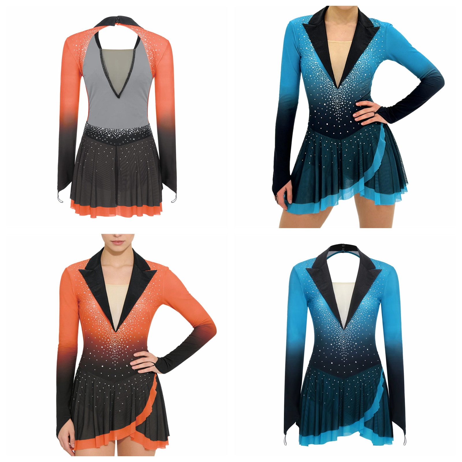 Womens Sheer Mesh Gymnastics B – Rhinestone Banding Trim Bewertung und Preis