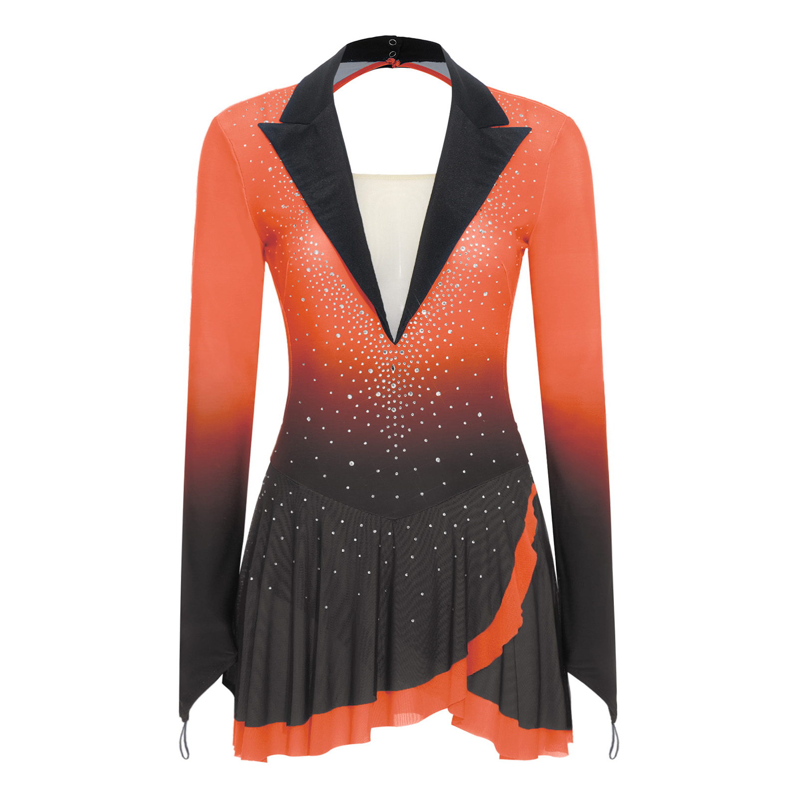 Womens Sheer Mesh Gymnastics B – Rhinestone Banding Trim Bewertung und Preis