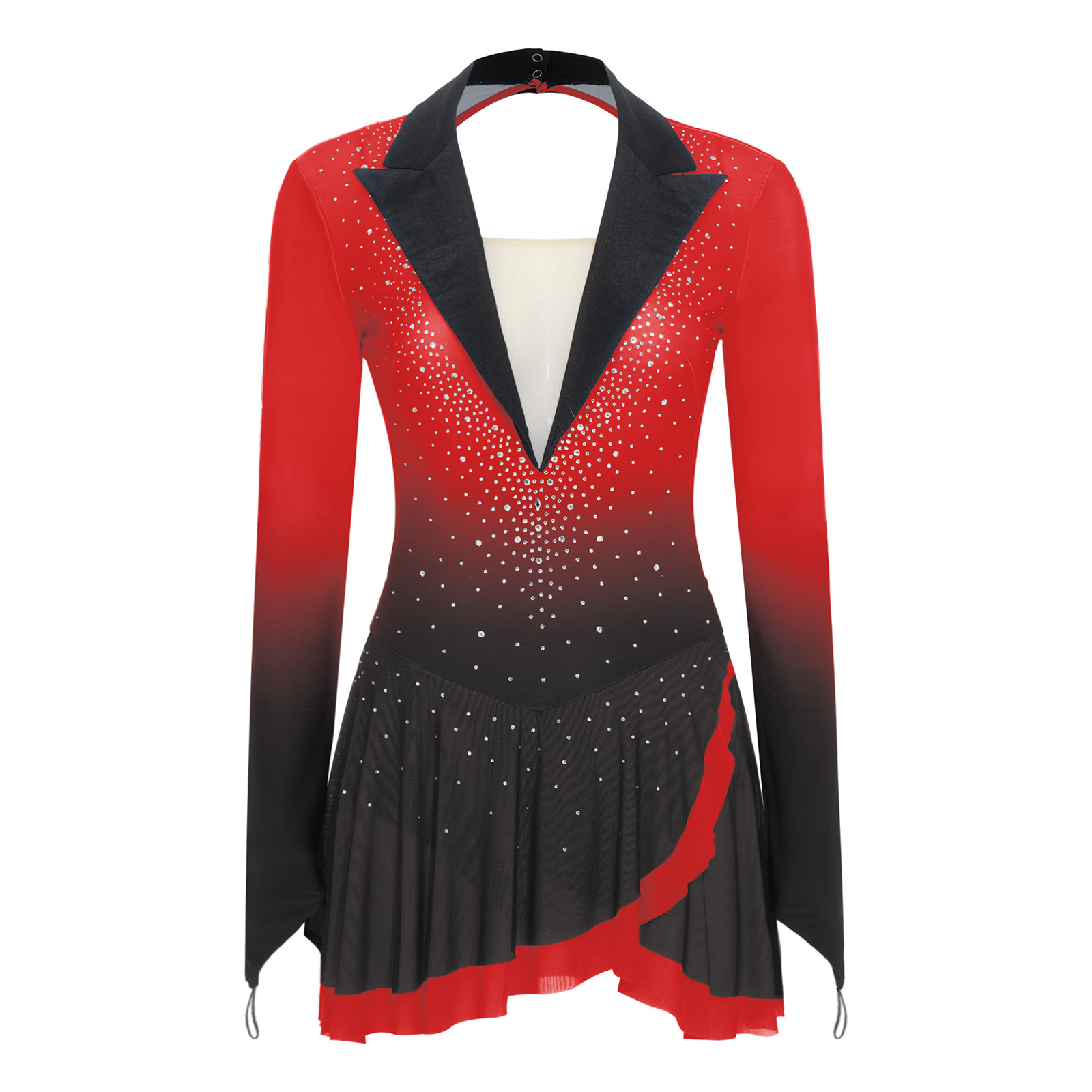 Womens Sheer Mesh Gymnastics B – Rhinestone Banding Trim Bewertung und Preis