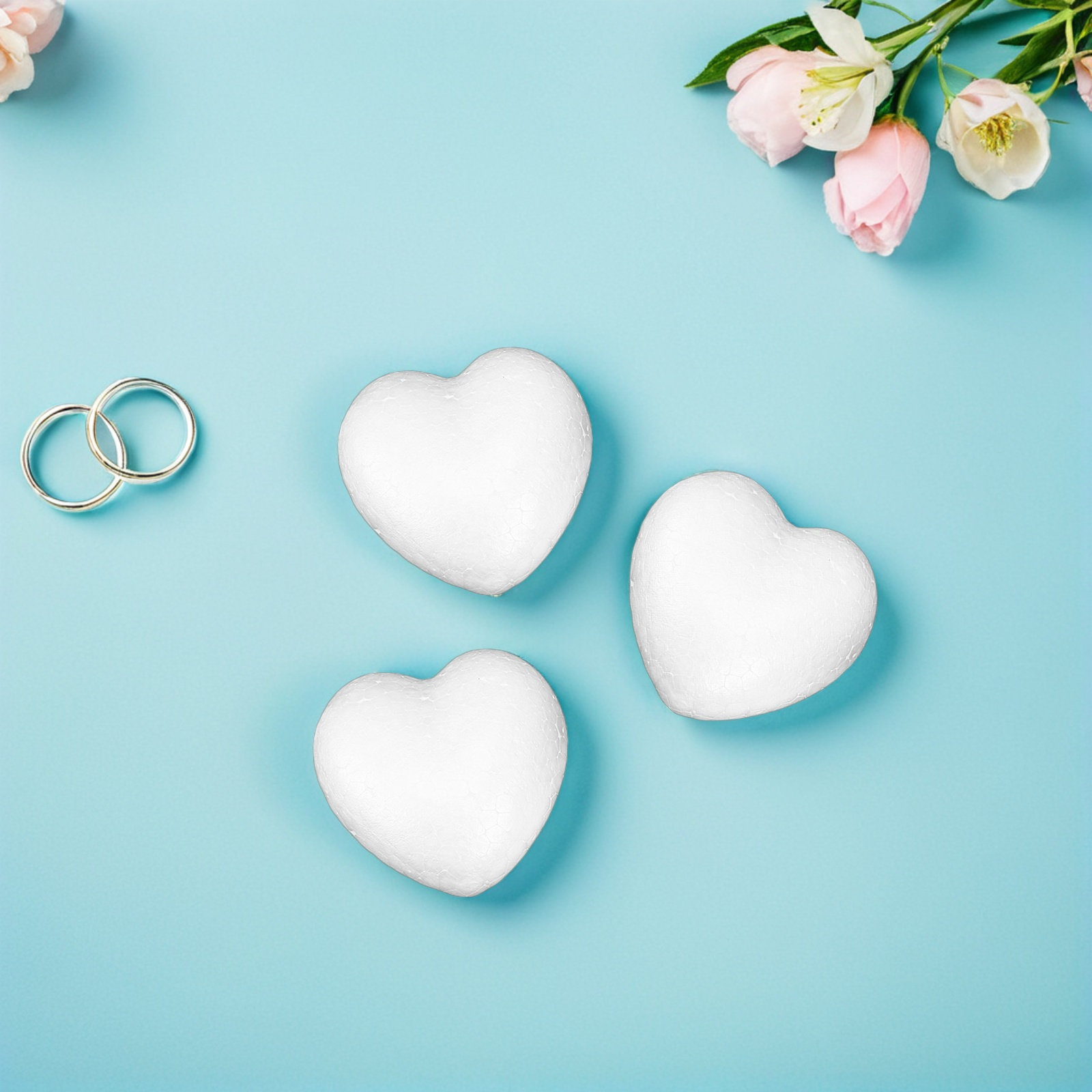 20Pcs Smooth Foam Heart Balls  – Embellish Craft Bewertung und Preis