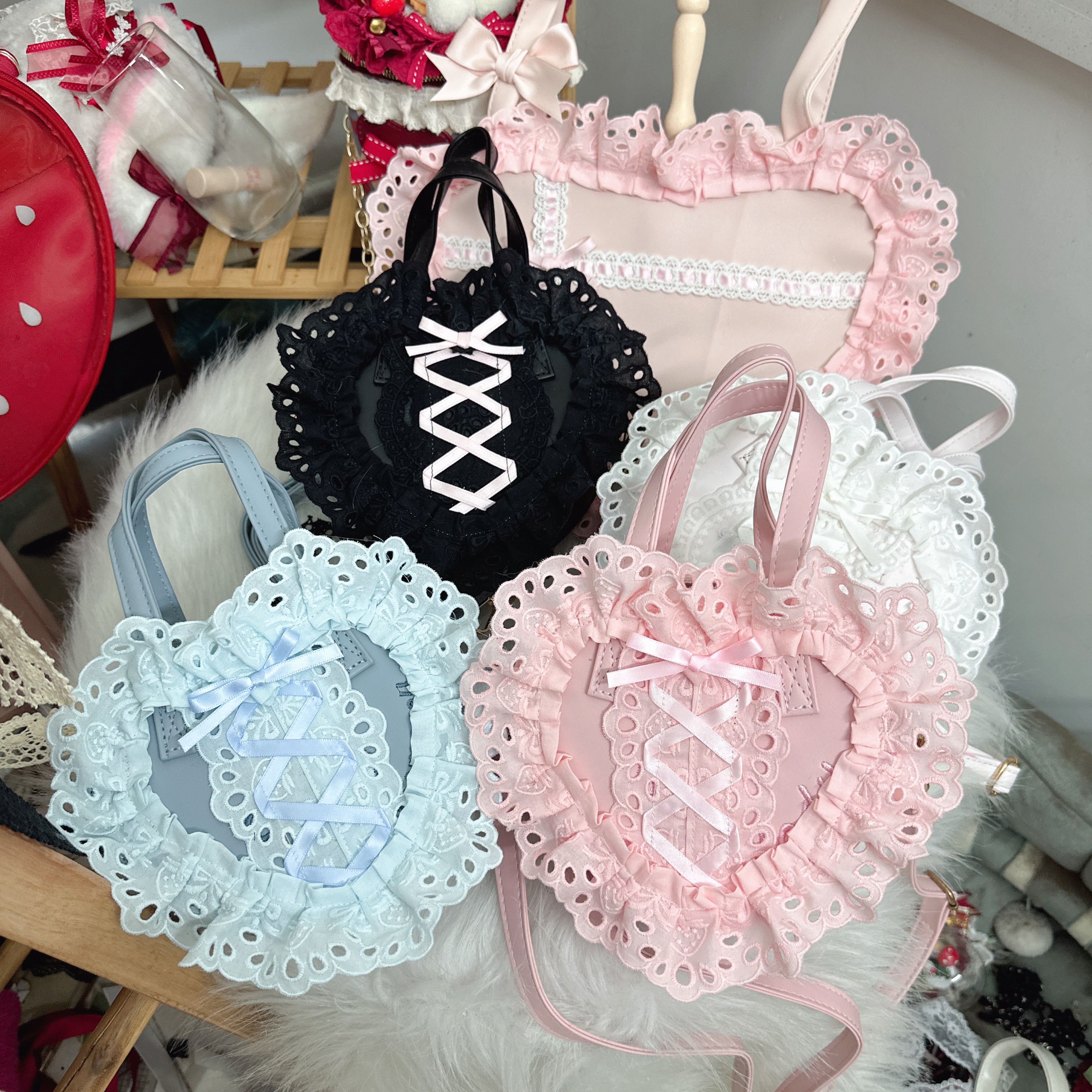 Japanese Daily Out Dating Loli – Lace Ribbon Trim Bewertung und Preis