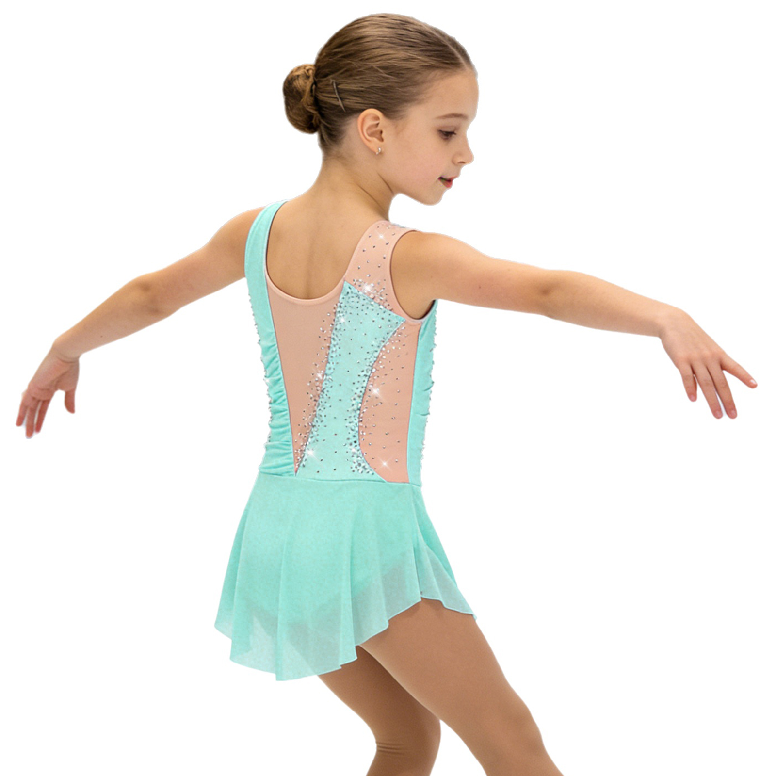 Kids Girls Figure Ice Skating  – Rhinestone Banding Trim Bewertung und Preis
