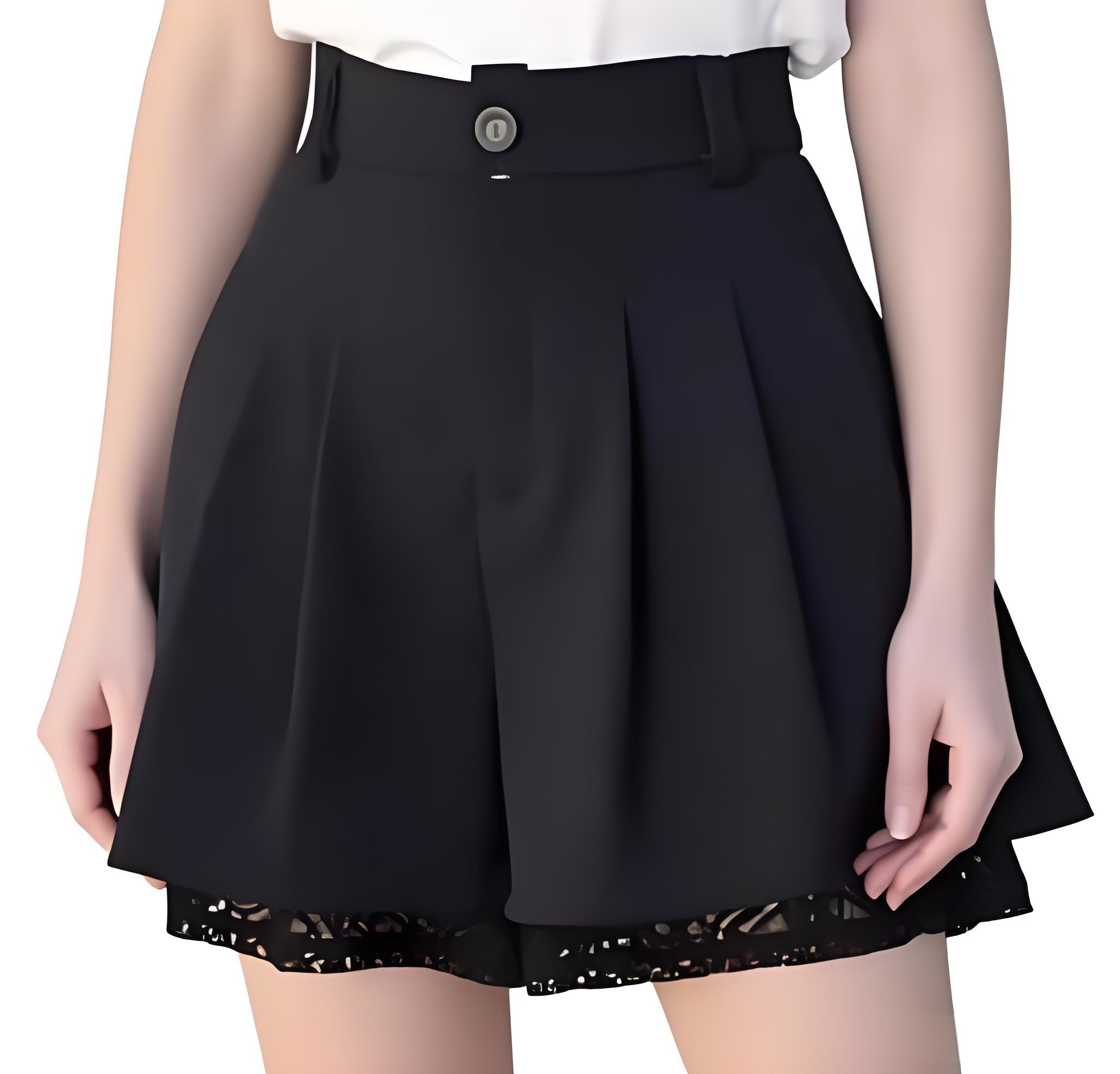 Women Casual High Waist Tailor – Elastic Lace Trim Bewertung und Preis