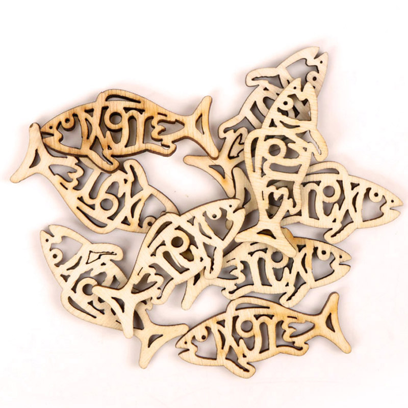 Wooden Cute Fish Shape Arts Pa – Embellishments For Scrapbooking Bewertung und Preis