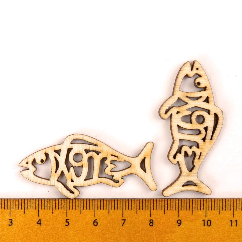 Wooden Cute Fish Shape Arts Pa – Embellishments For Scrapbooking Bewertung und Preis