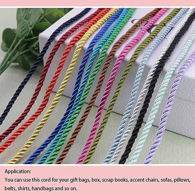 5/10M Silk Rope 3-Ply Braided  – Cord Trim Twisted Bewertung und Preis