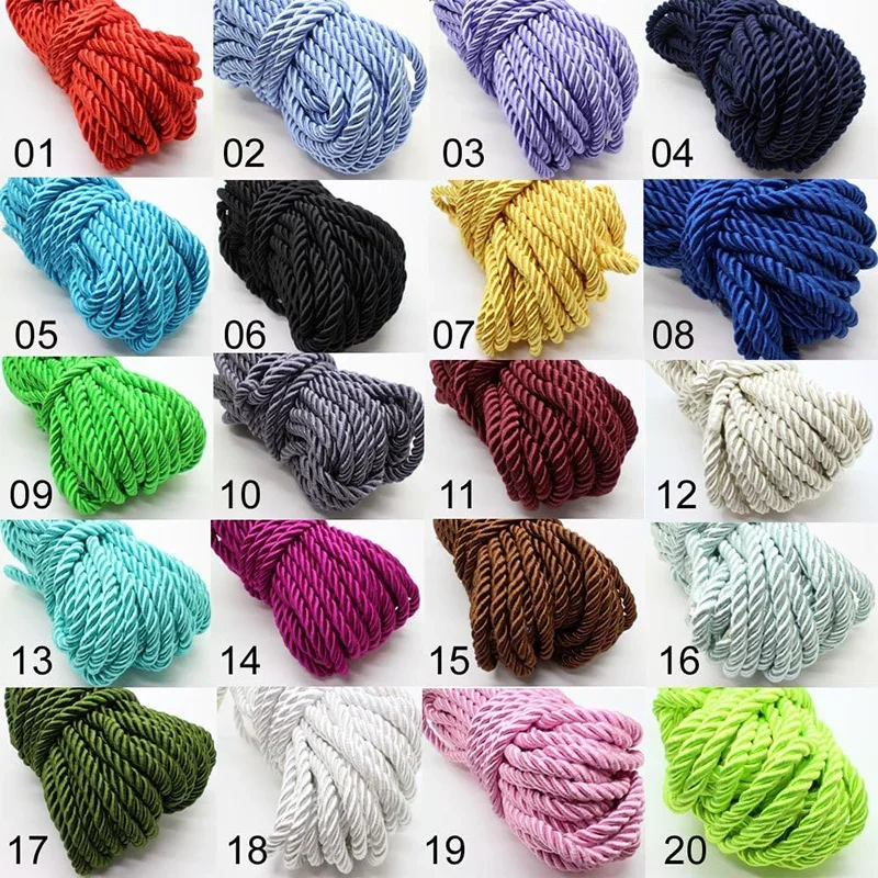 5/10M Silk Rope 3-Ply Braided  – Cord Trim Twisted Bewertung und Preis