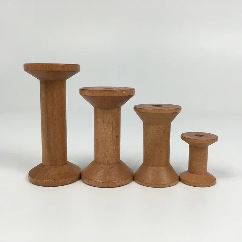 1Pc Vintage Wooden Spools DIY  – Organza Ribbon Spool Bewertung und Preis