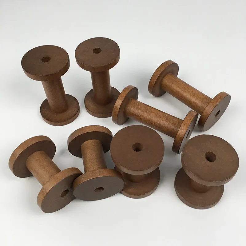 1Pc Vintage Wooden Spools DIY  – Organza Ribbon Spool Bewertung und Preis