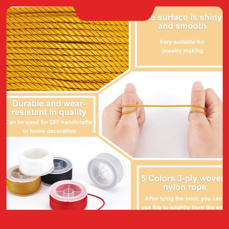 Twisted Nylon Cord 3-Ply Satin – Cord Trim Twisted Bewertung und Preis