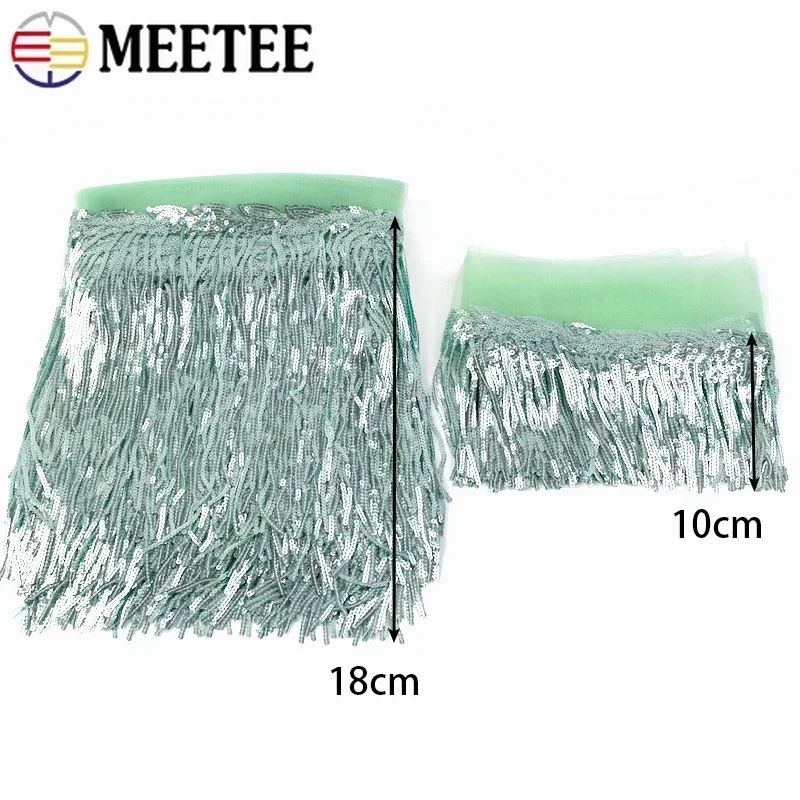 2/5/10Yards Sequin Embroidery  – Beaded Trim Fringe Bewertung und Preis