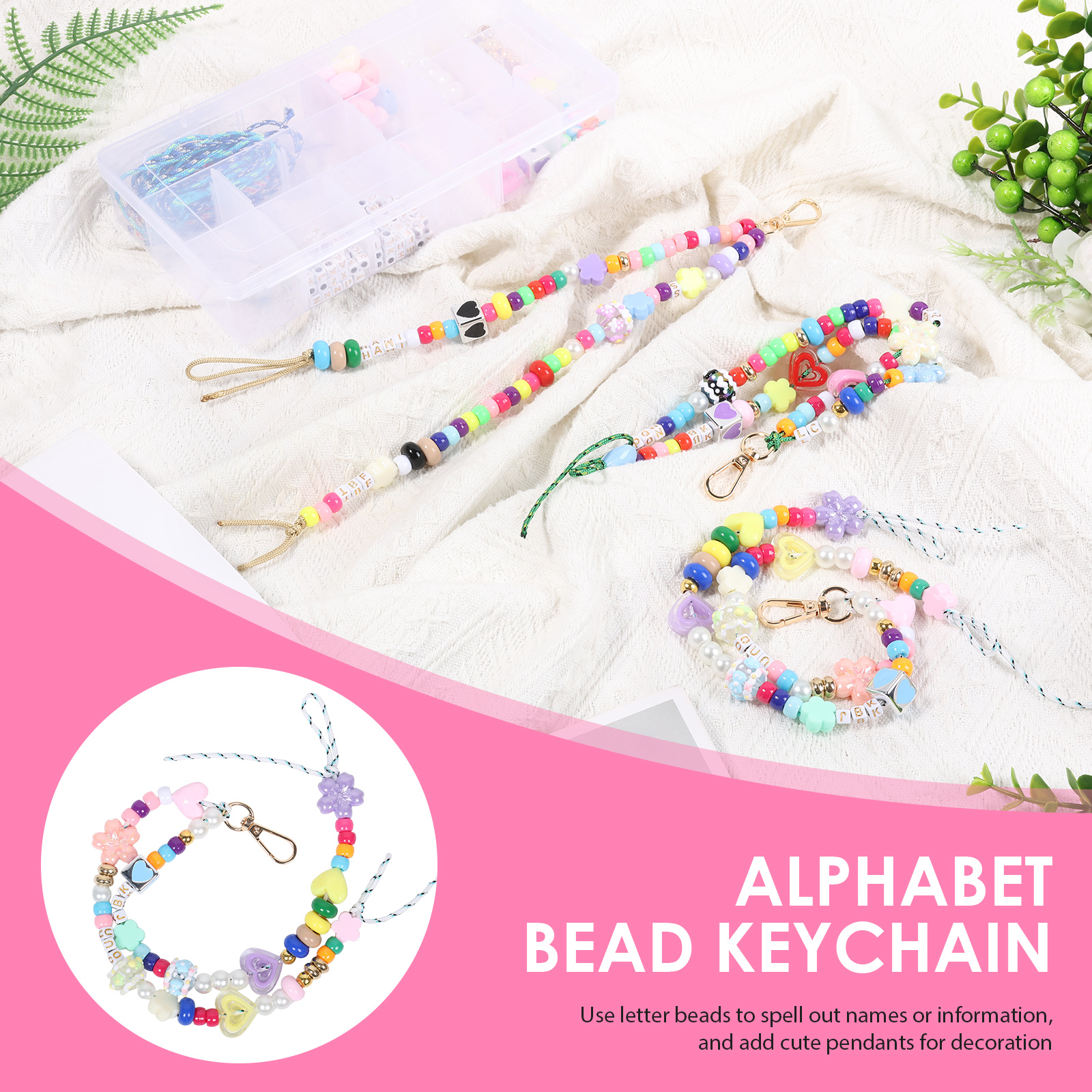 421PCS Beaded Keychain Making  – Embellishment Crafts Bewertung und Preis
