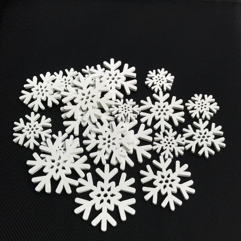 50pcs 20mm 25mm 30mm 35mm Mix  – Christmas Craft Embellishment Bewertung und Preis