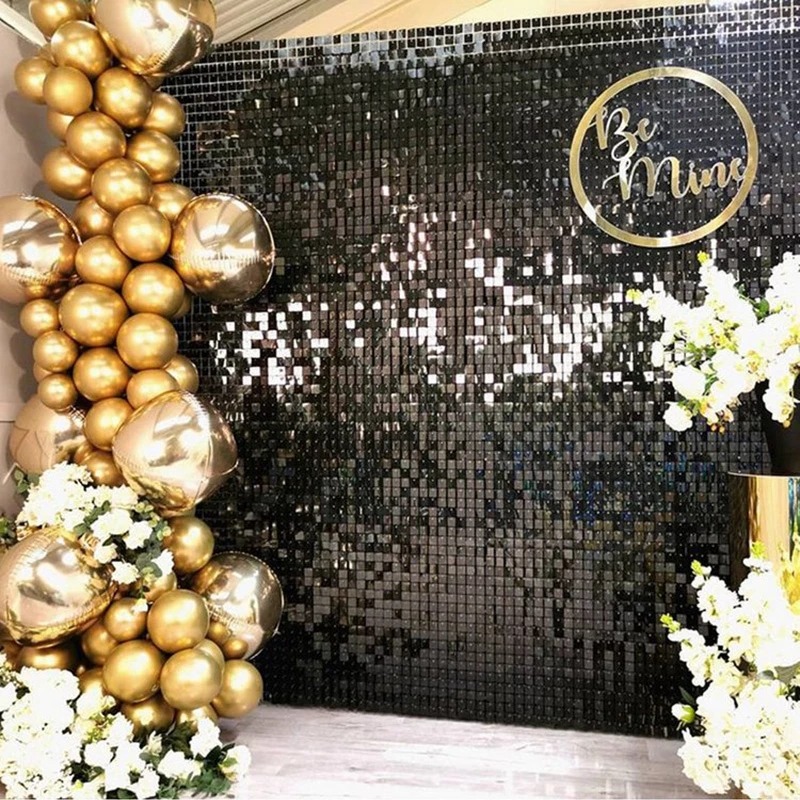 12/16/18/24PCS Shimmer Wall Ba – Sequin Fabric Panel Bewertung und Preis