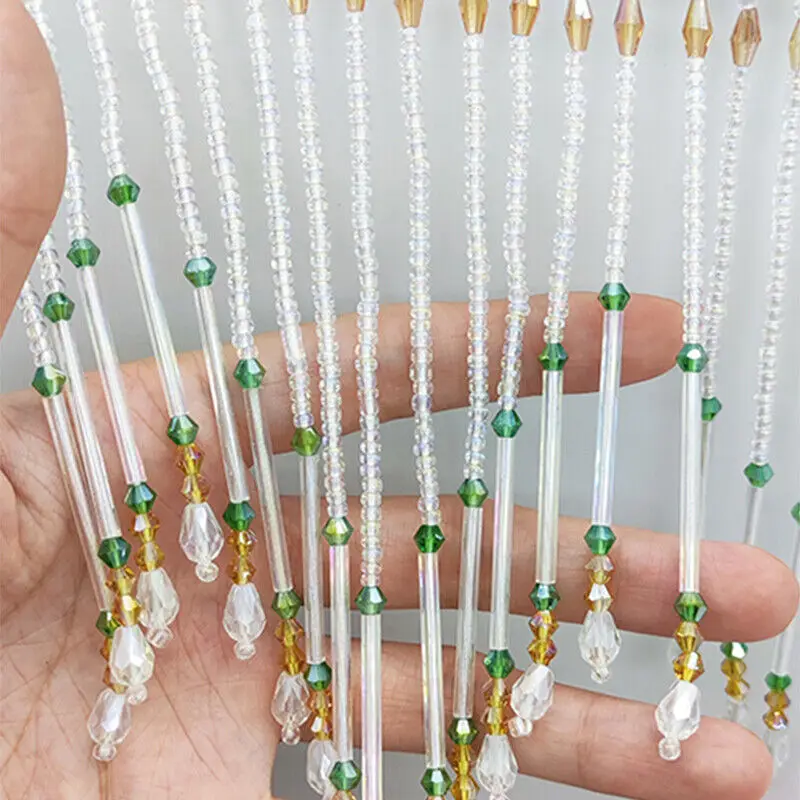 Glass Tube Fringe Tassel 16cm  – Beaded Trim Fringe Bewertung und Preis