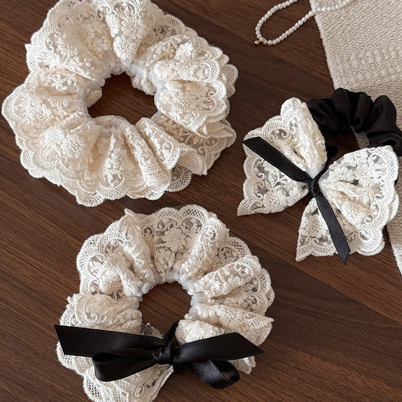 French retro double layered bo – Lace Ribbon Trim Bewertung und Preis