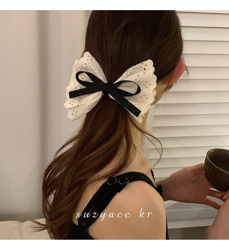French retro double layered bo – Lace Ribbon Trim Bewertung und Preis