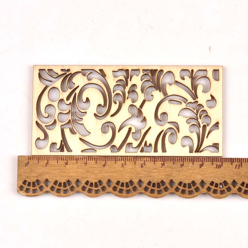 5Pcs Hollow Lace Wood Crafts F – Embellishments For Scrapbooking Bewertung und Preis