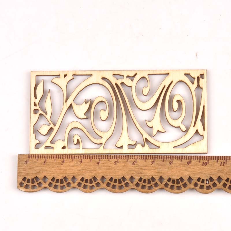 5Pcs Hollow Lace Wood Crafts F – Embellishments For Scrapbooking Bewertung und Preis