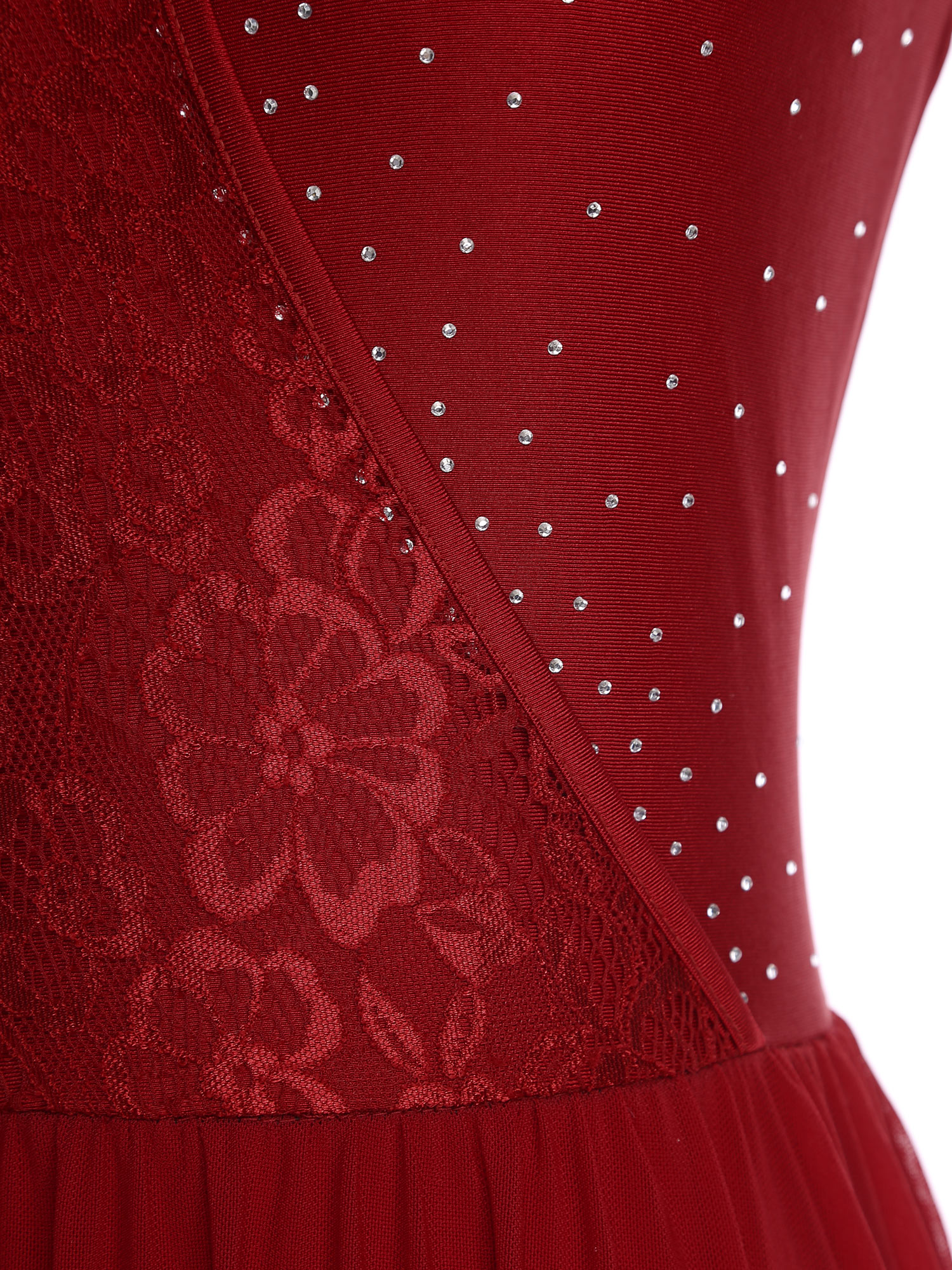 Women Lyrical Dance Dress Flor – Rhinestone Banding Trim Bewertung und Preis
