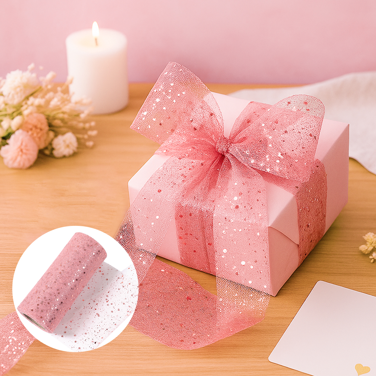 Glitter Tulle Rolls Birthday P – Organza Ribbon Spool Bewertung und Preis