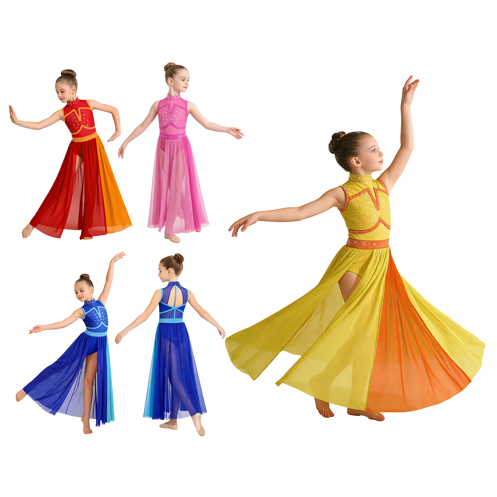 Kids Girls Modern Lyrical Danc – Rhinestone Banding Trim Bewertung und Preis