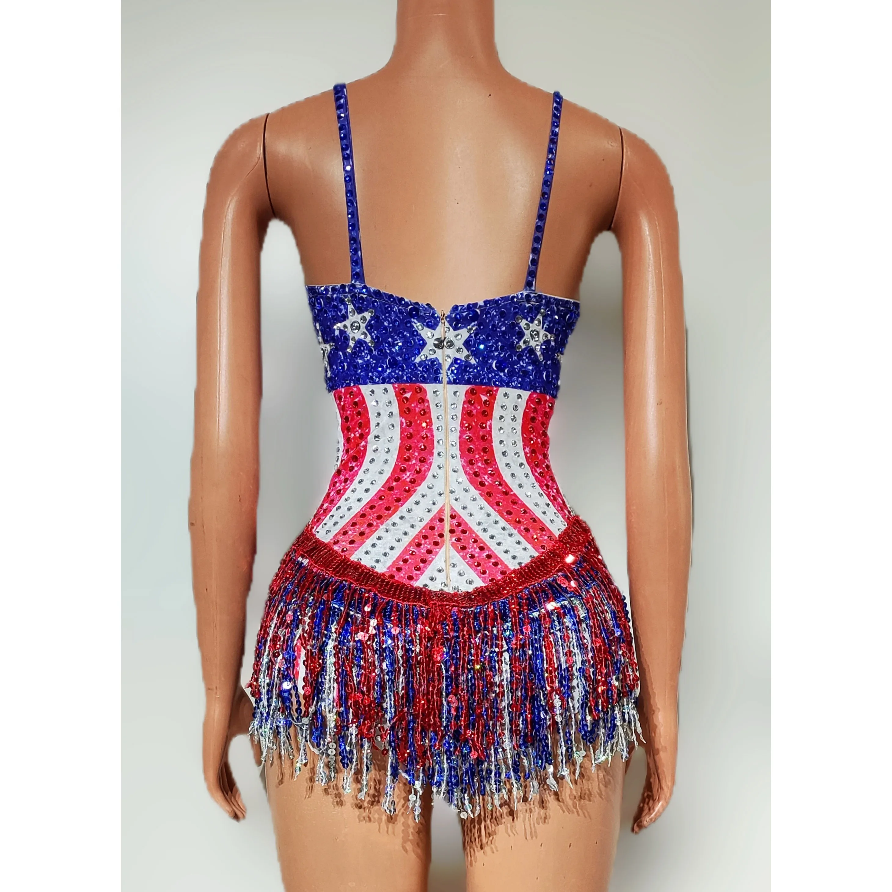 Dance Singer Costume Bar Night – Rhinestone Banding Trim Bewertung und Preis