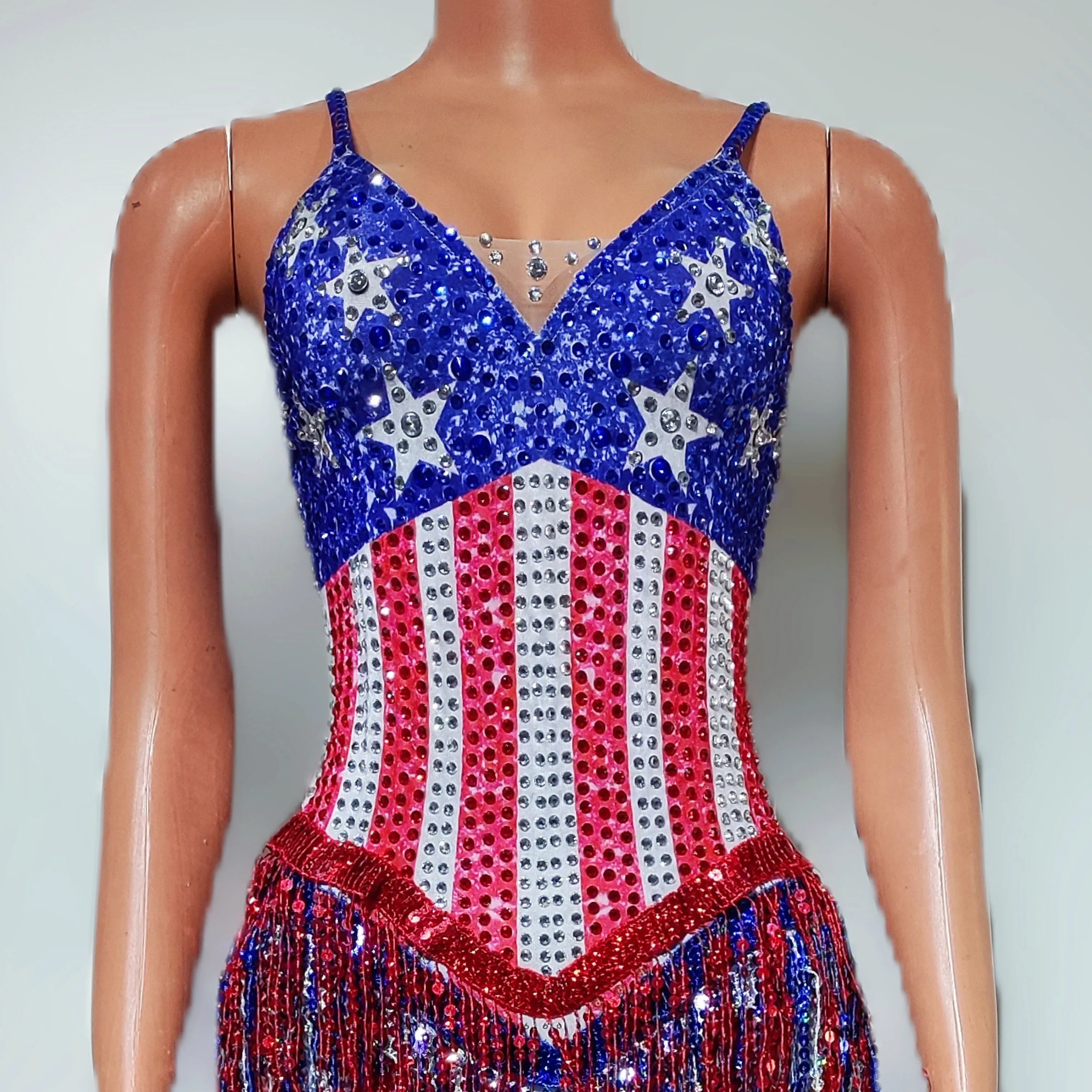 Dance Singer Costume Bar Night – Rhinestone Banding Trim Bewertung und Preis