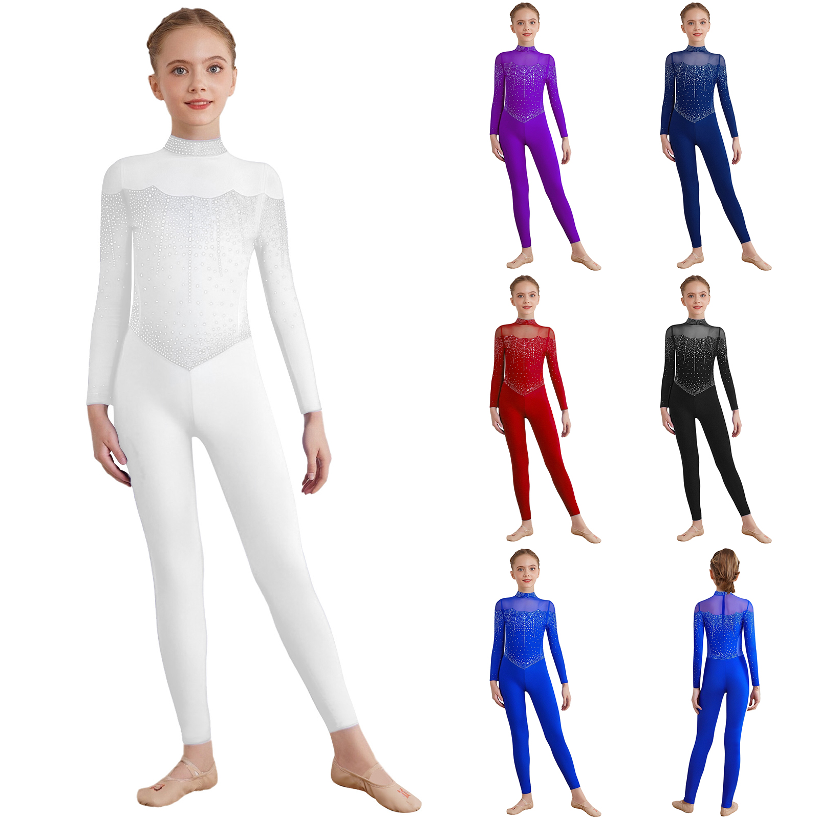 6-16Y Girls Figure Skating Dan – Rhinestone Banding Trim Bewertung und Preis