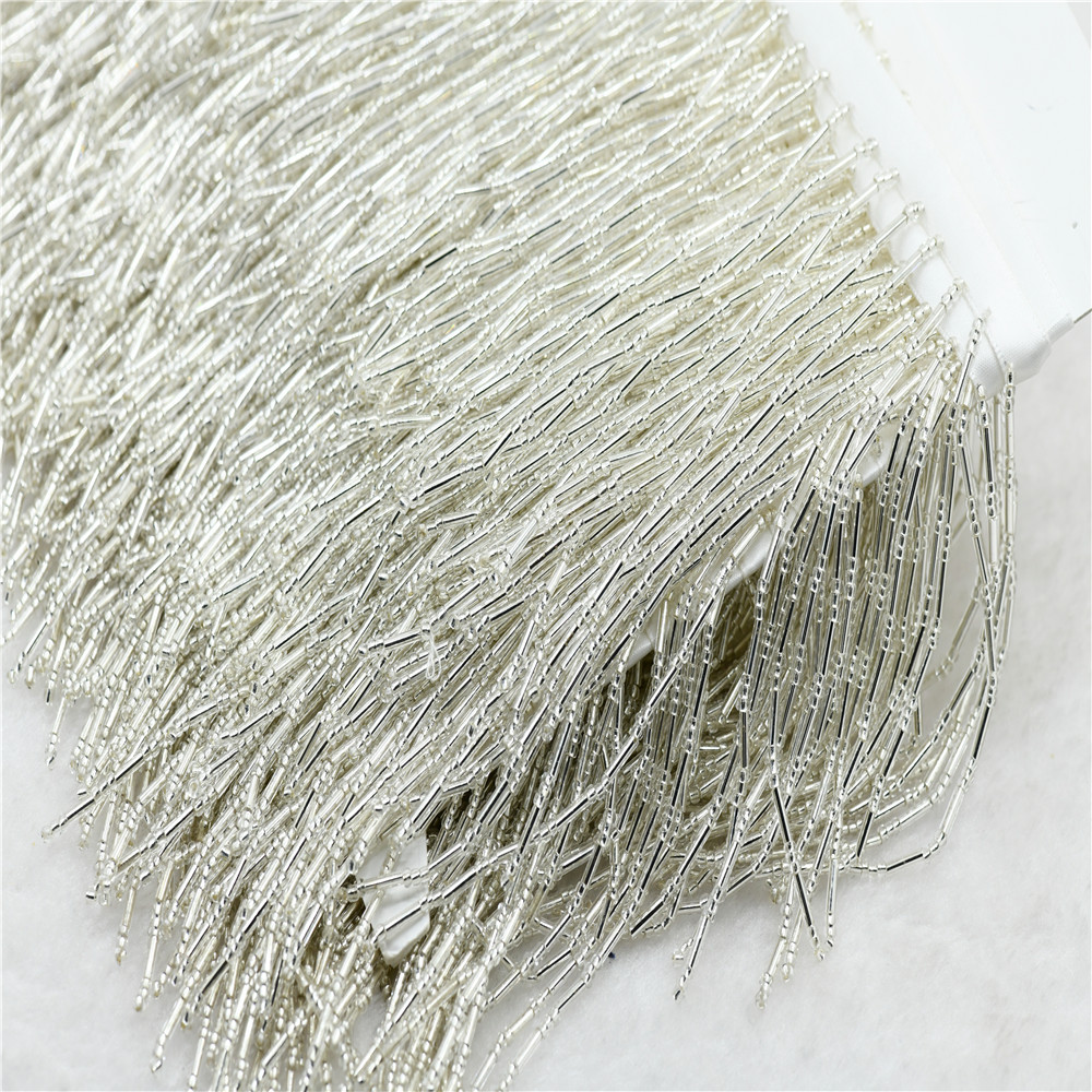 1yard 10cm wide glass Beaded F – Beaded Trim Fringe Bewertung und Preis