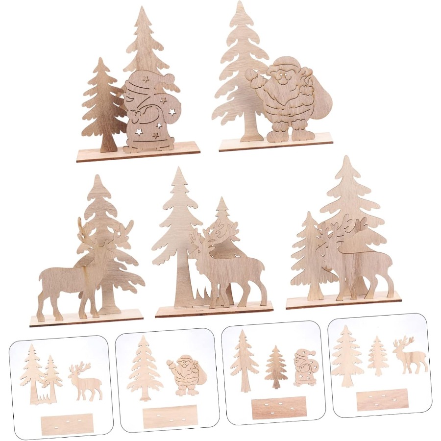 Wooden Ornaments Craft Predril – Christmas Craft Embellishment Bewertung und Preis