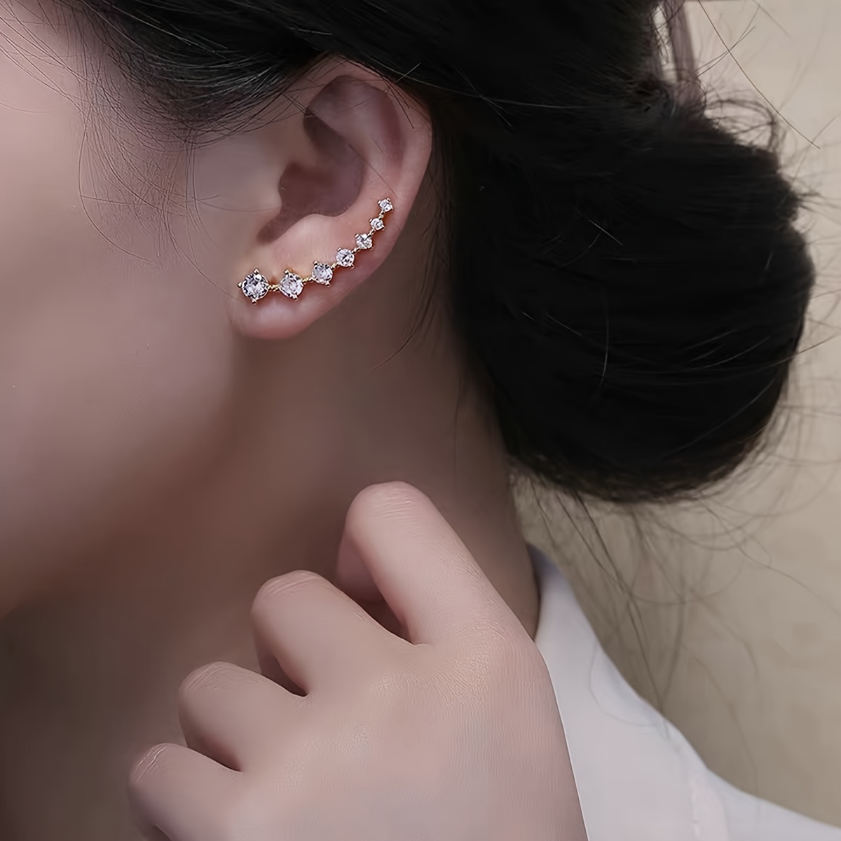 A pair of new curved stud earr – Iron On Stud Set Bewertung und Preis