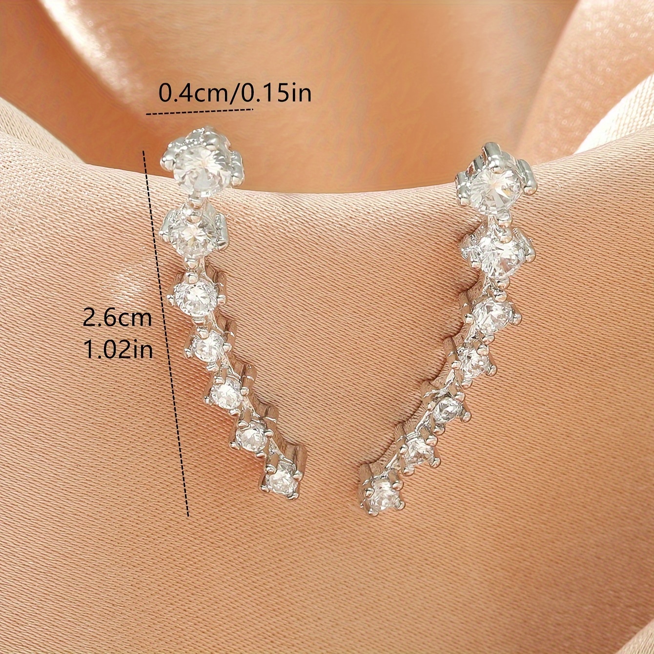 A pair of new curved stud earr – Iron On Stud Set Bewertung und Preis