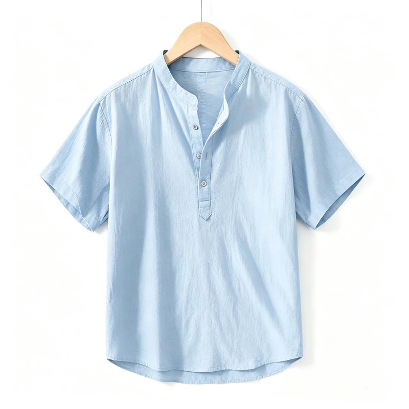 Men Cotton Linen Short-Sleeve  – Embellish Knit Bewertung und Preis