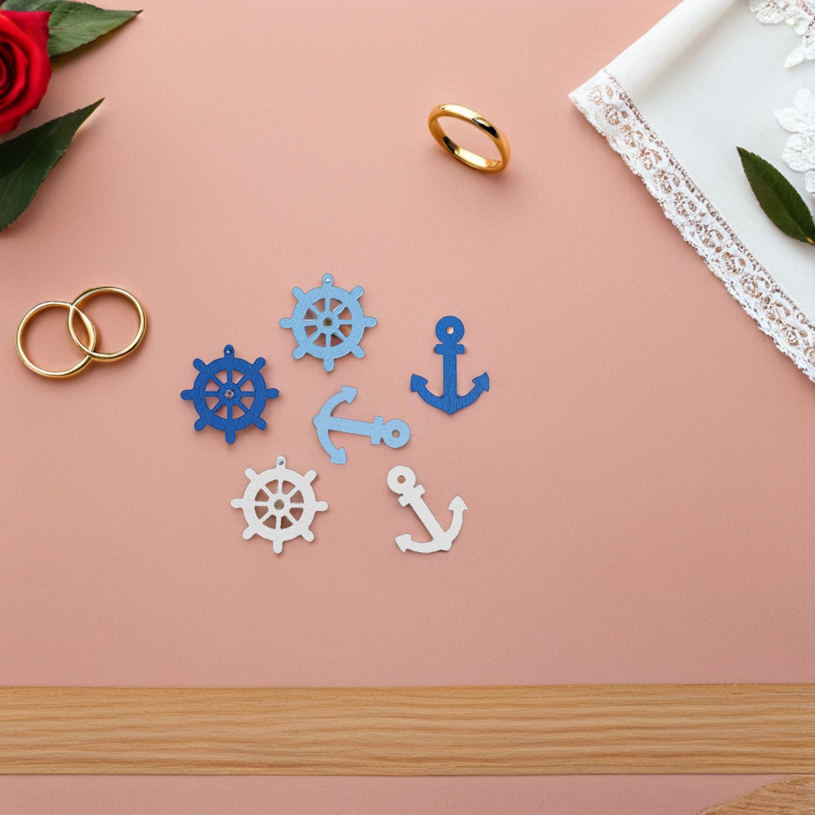 100 Pcs Wooden Anchor Mini Pen – Embellishments For Scrapbooking Bewertung und Preis