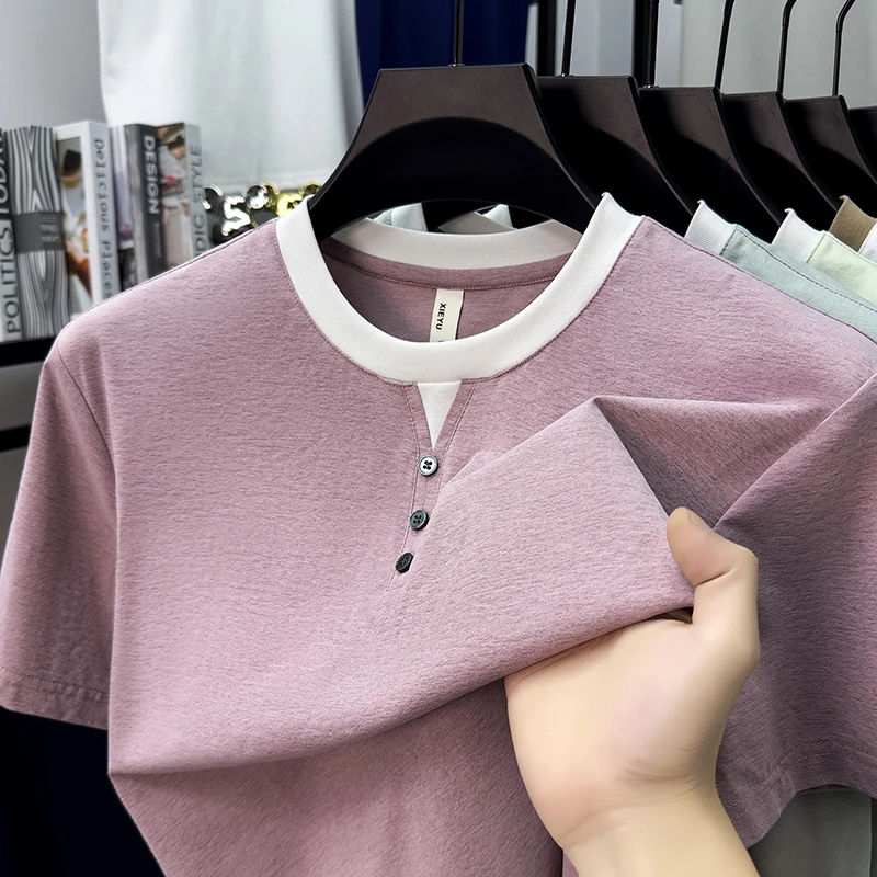 Mens Short Sleeve Henley Neck  – Embellish Knit Bewertung und Preis