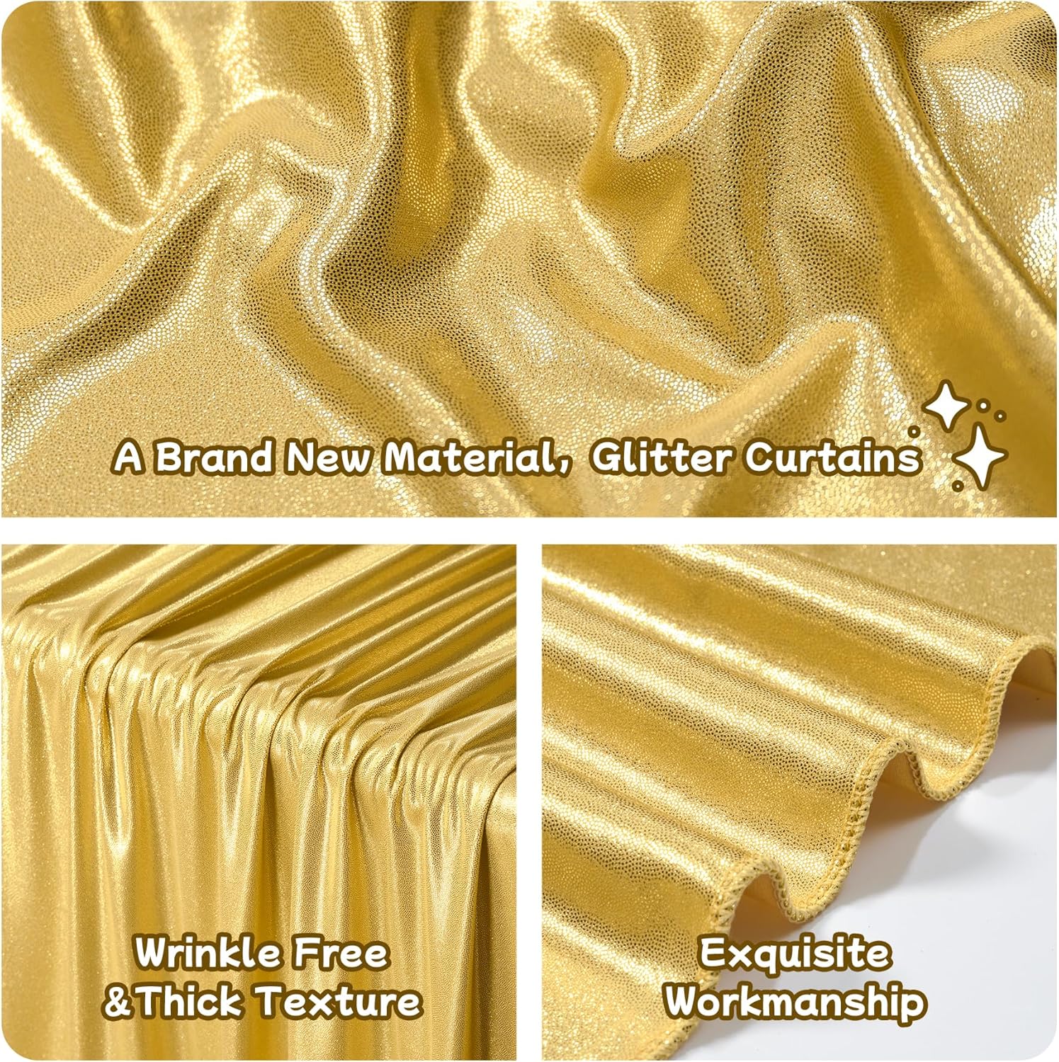 2.3x7FT Wrinkle Free Glitter 1 – Sequin Fabric Panel Bewertung und Preis