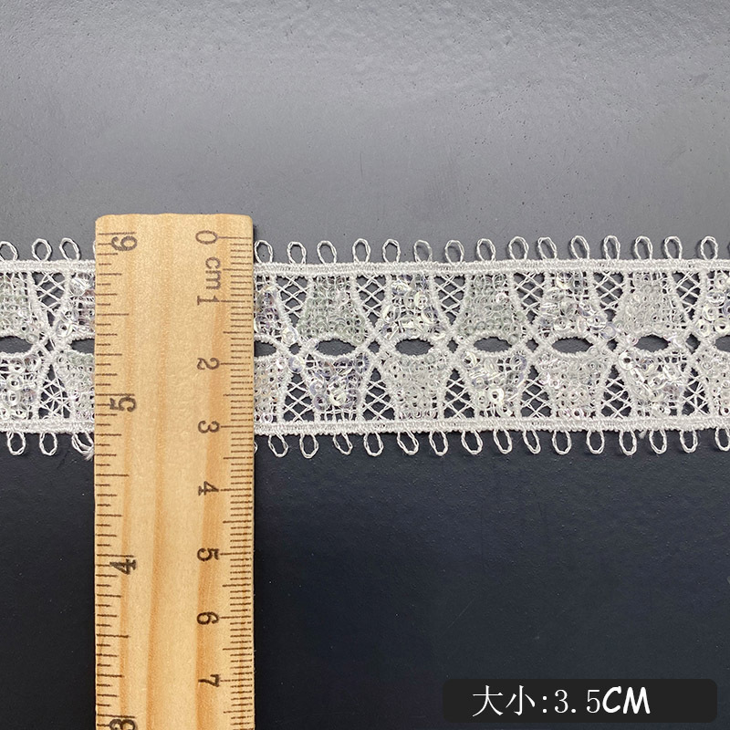 Hollow Wearable Sequins Ribbon – Lace Ribbon Trim Bewertung und Preis