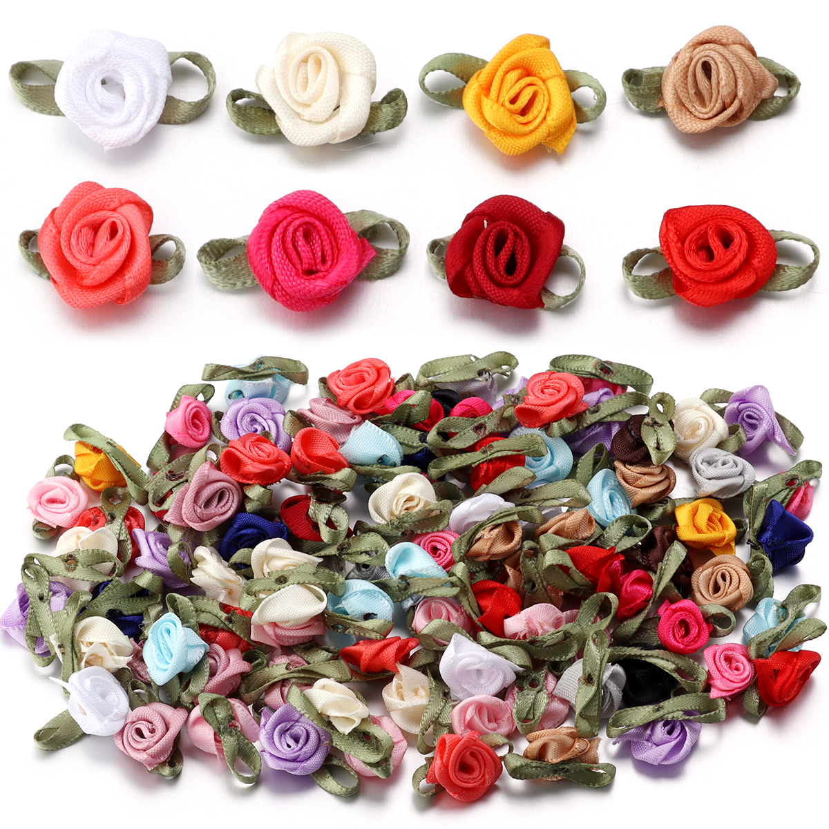 50Pcs 1.5x2.5cm 18 Colors For  – Embellishment Crafts Bewertung und Preis
