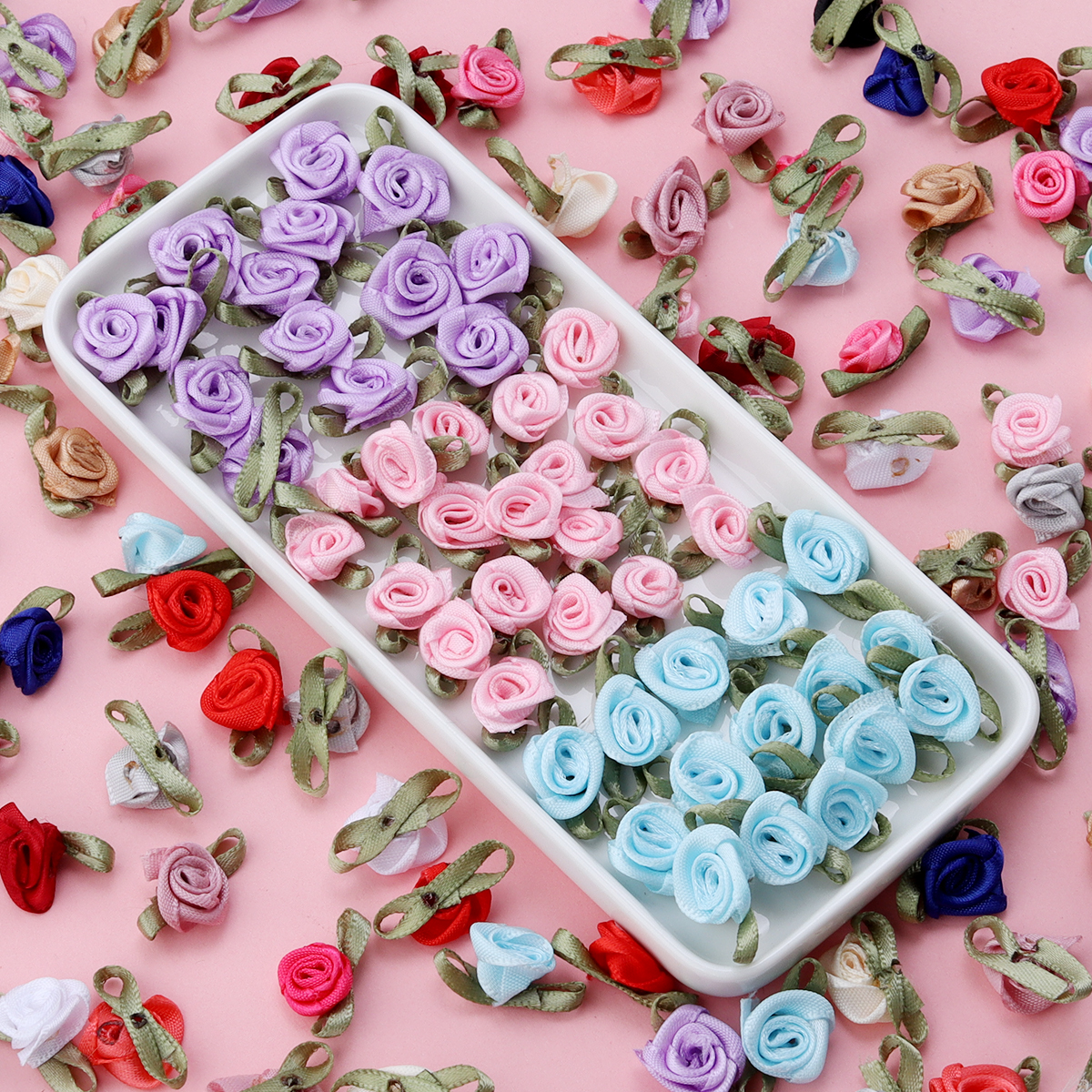 50Pcs 1.5x2.5cm 18 Colors For  – Embellishment Crafts Bewertung und Preis