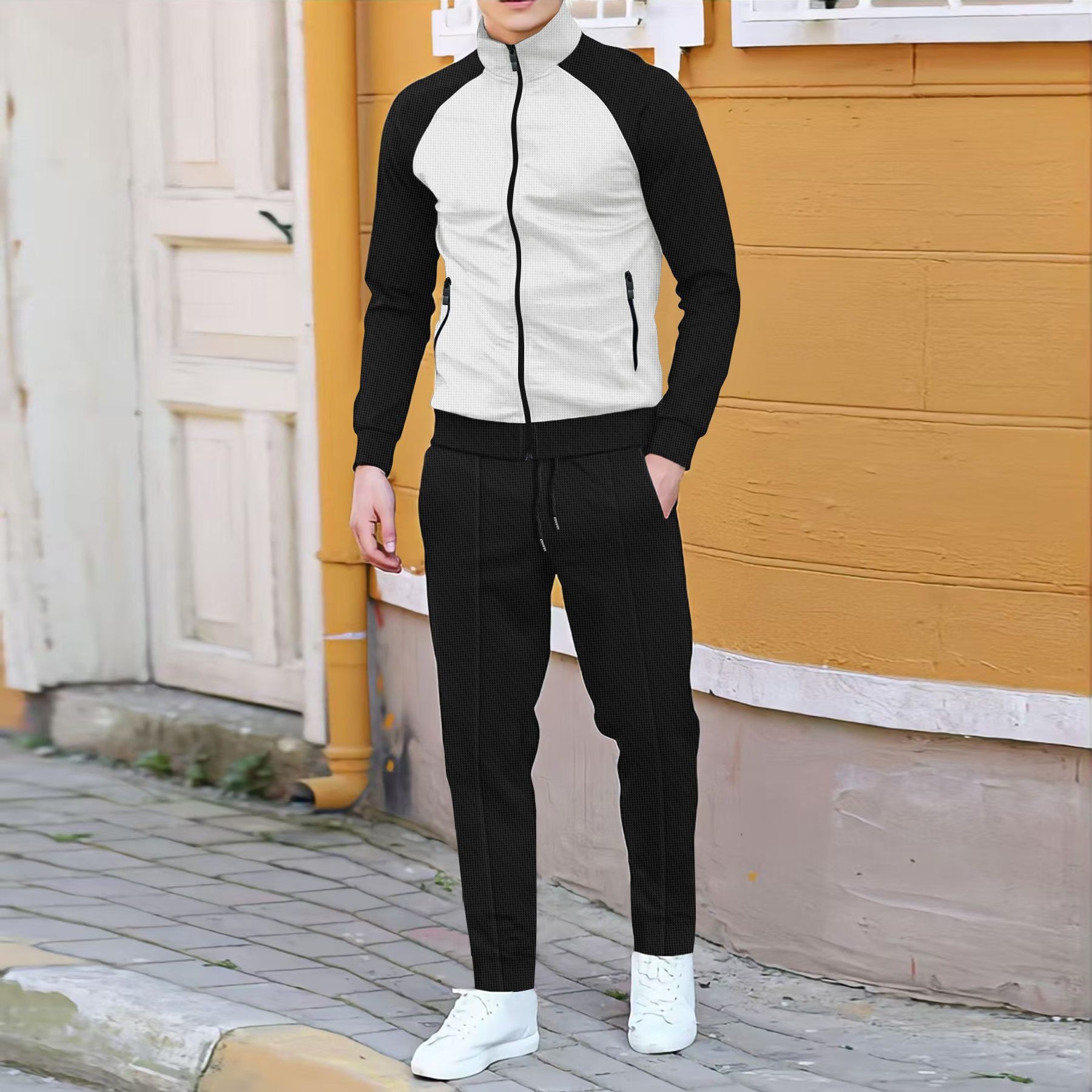 Men Casual Waffle Knit Track S – Embellish Knit Bewertung und Preis