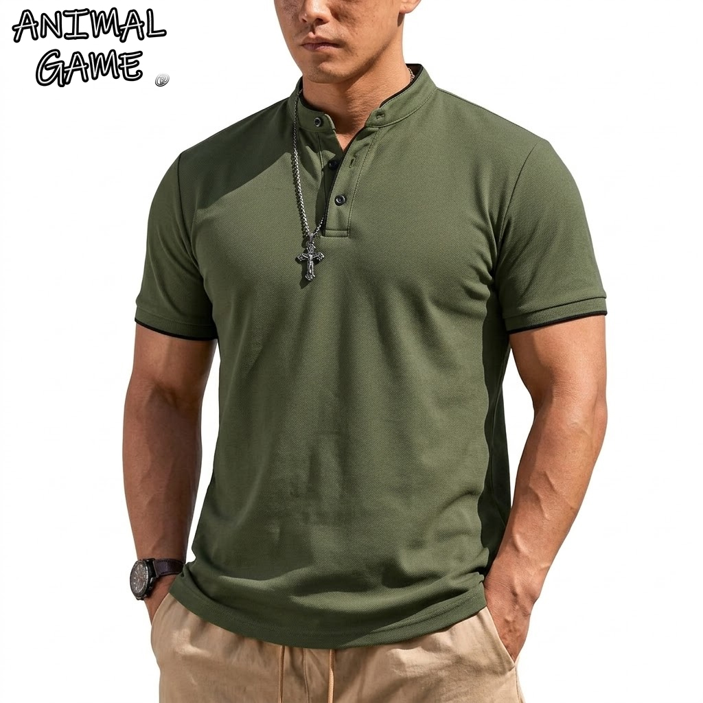 Summer Short Sleeve Henley Shi – Embellish Knit Bewertung und Preis