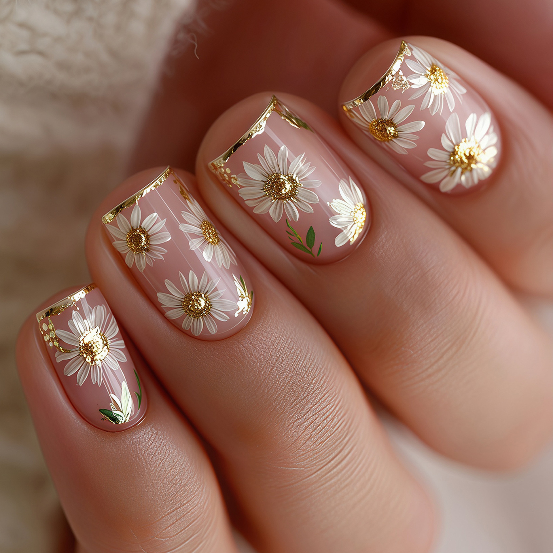 Short Square fake nails golden – Embroidery Embellishments Bewertung und Preis